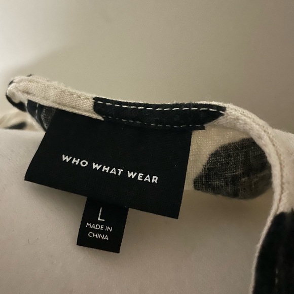 Who what wear Polka Dot Puff Sleeve Dress - Picture 2 of 3